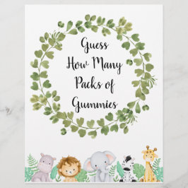 Safari rät, wie viele Packungen Gummies Poster