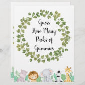 Safari rät, wie viele Packungen Gummies Poster (Vorne/Hinten)