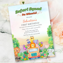 Safari-Ritt-Thema – Wild One 1. Geburtstag Baby Ju