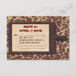 Safari RSVP-Karte RSVP Karte