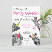 Safari ruft alle wild lebenden Tiere an Einladung (Stehend Vorderseite)