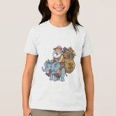 Safari Santa Tri-Blend Shirt (Vorderseite)