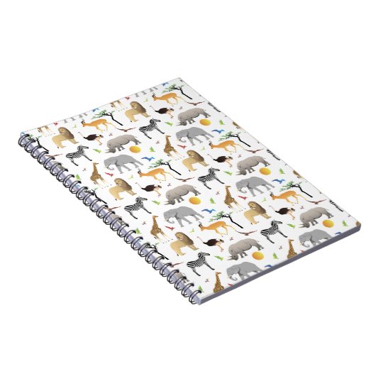 Safari Savanna Multiple Animals Notizblock (Rechte Seite)