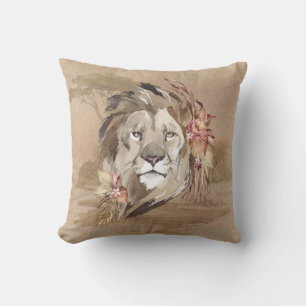 Safari Savanne Sahara Löwe Kissen