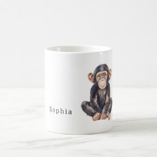 Safari Schimpanse Tier Dschungel Kaffeetasse