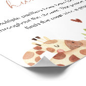 SAFARI Schnuller Hunt Baby Duschgel Spielzeichen Poster (Ecke)