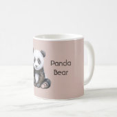 Safari Schwarz Weiß Panda Bär Kaffeetasse (VorderseiteRechts)
