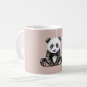 Safari Schwarz Weiß Panda Bär Kaffeetasse (Vorderseite Links)