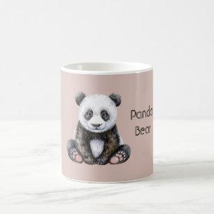 Safari Schwarz Weiß Panda Bär Kaffeetasse