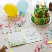 Safari See-n-Find Birthday Fun for Kids Karte
