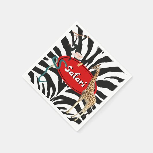 Safari Serviette (Ecke)