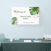 Safari Simple Tropical Wild One Baby Dusche Banner (Messe)