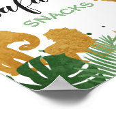 Safari Snacks Sign Zoo Jungle Dekoration (Ecke)