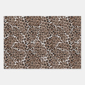 Safari-Sortiment Schwarz und Braun Geschenkpapier Set (Vorderseite 3)