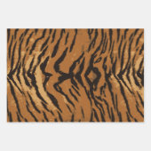 Safari-Sortiment Schwarz und Braun Geschenkpapier Set (Vorderseite)