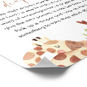 SAFARI Späte Night Diapers Babydusche Zeichen Poster (Ecke)