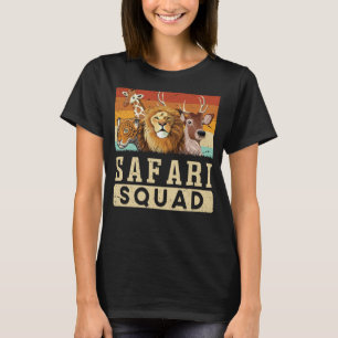 Safari Squad African Animal Family Vacacation Trip T-Shirt