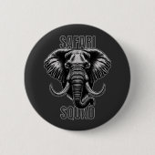 Safari Squad African Elephant Zoo Adventure Button (Vorderseite)