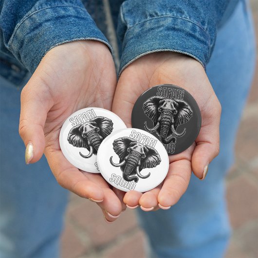 Safari Squad African Elephant Zoo Adventure Button