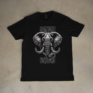 Safari Squad African Elephant Zoo Adventure T-Shirt