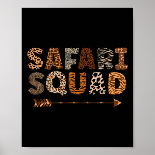 Safari Squad African Family Vacation Zoologin Ani Poster