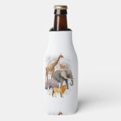 Safari Squad African Safari Tiere Funny Zoo Anim Flaschenkühler (Flaschenvorderseite)