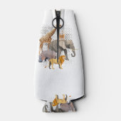 Safari Squad African Safari Tiere Funny Zoo Anim Flaschenkühler (Rückseite)