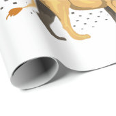 Safari Squad African Safari Tiere Funny Zoo Anim Geschenkpapier (Rolleneckpunkt)