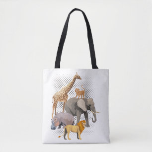 Safari Squad African Safari Tiere Funny Zoo Anim Tasche