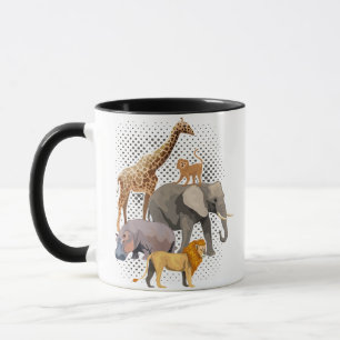 Safari Squad African Safari Tiere Funny Zoo Anim Tasse