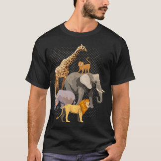 Safari Squad African Safari Tiere Funny Zoo T-Shirt