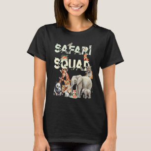 Safari Squad Animals Funny Zoo Tierfreunde T-Shirt