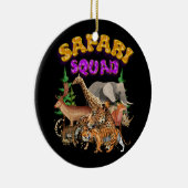 Safari Squad Animals Zoo Lovers Wilflife Jungle Zo Keramik Ornament (Rechts)