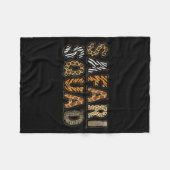 Safari Squad Tierprint Zoo Keeper Crew Männer Fleecedecke (Vorderseite (Horizontal))