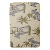 Safari Style Zebras & Palm Trees Badematte (Vorderseite Vertikal)