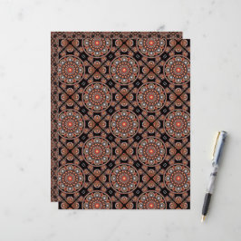 Safari Sunset Bohemisch Star Fall Mandala Tiled