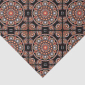 Safari Sunset Bohemisch Star Fall Mandala Tiled Seidenpapier (Detail)