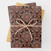 Safari Sunset Bohemisch Star Herbst Mandala Art De Geschenkpapier Set (Beispiel)