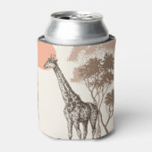 Safari Sunset Giraffe Naturlandschaft Dosenkühler (Kanne Vorderseite)