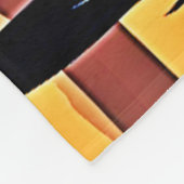 Safari Sunset: Giraffe's Embrace Fleecedecke (Ecke)