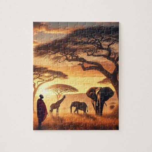 Safari Sunset Puzzle (Vertikal)
