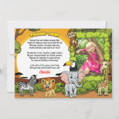 Safari Sunshine Tropical Jungle Animals Niedliches Dankeskarte (Vorderseite)