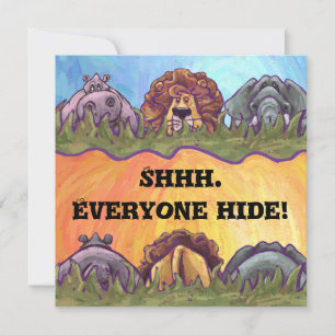 Safari Surprise Party Einladung