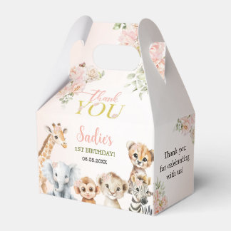 Safari Sweet Girl Floral Geburtstag Geschenkschachtel
