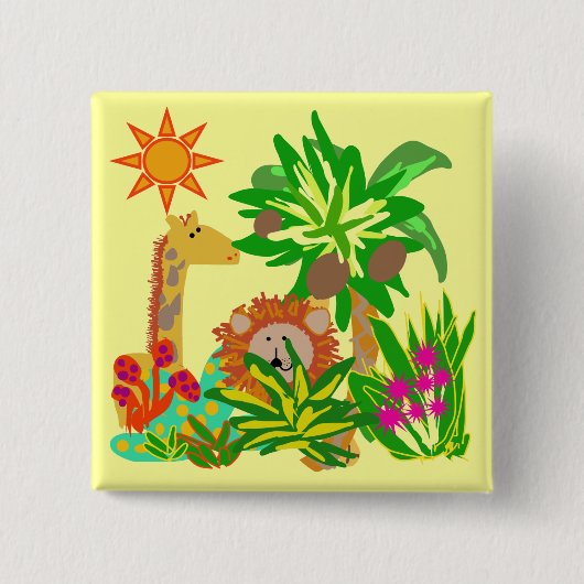 Safari-T-Shirts und Geschenke Button (Vorderseite)