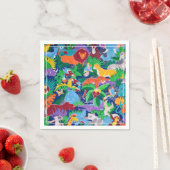 Safari Thema Birthday Rainbow Party Serviette (Beispiel)