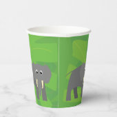 Safari Thema Geburtstag - Elefant Pappbecher (Rechts)