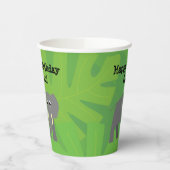 Safari Thema Geburtstag - Elefantenpapiertasse Pappbecher (Links)