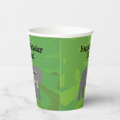 Safari Thema Geburtstag - Elefantenpapiertasse Pappbecher (Rechts)