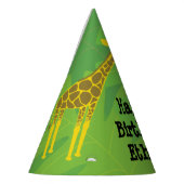 Safari Thema Geburtstag - Giraffen Partyhütchen (Links)